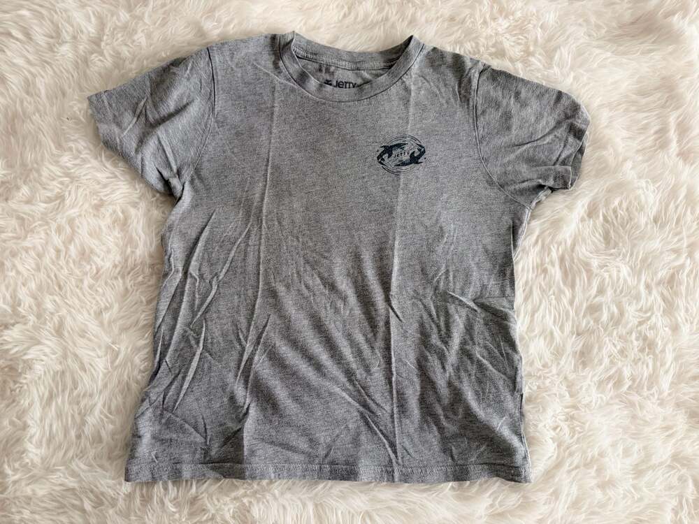 Jetty Youth Large Grey Shark Graphic T-Shirt